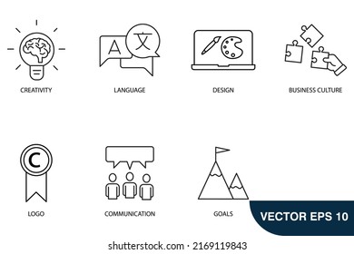 corporate identity icons set . corporate identity pack symbol vector elements for infographic web