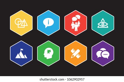 Corporate Identity Infographic Icon Set