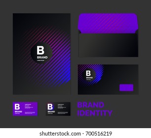 Corporate identity. The layout templates for your design. Vector illustration.