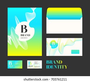 Corporate identity. The layout templates for your design. Vector illustration.
