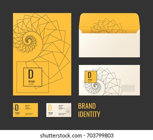 Corporate identity. The layout templates for your design. Vector illustration.