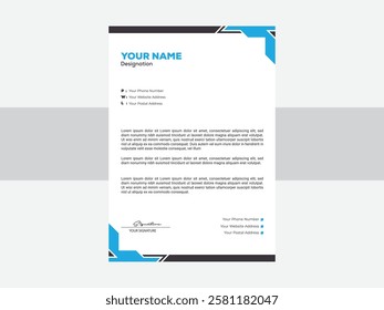 Corporate Identity Letterhead | Simple, Modern, and Editable Business Template – Upgrade your brand’s image with a refined letterhead design. Ideal for businesses and professional use.