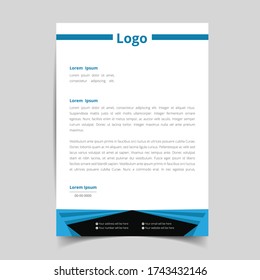 corporate identity letterhead template for your business, Vector company style. full vector