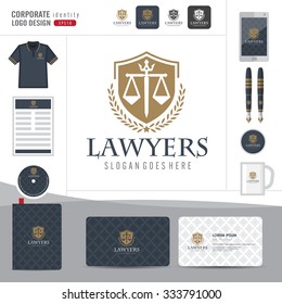 Corporate Identity Logo law firm,Law Office, Lawyer services, Vector logo template