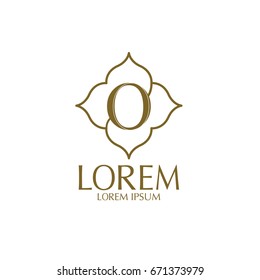 Corporate Identity O Branding  Thai art style vector logo design template