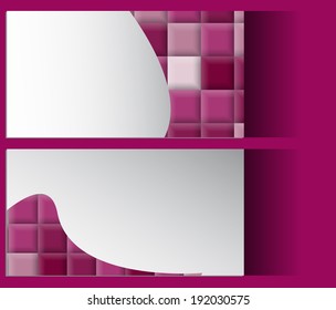 Corporate identity, pink envelope, isolated card. With mandala lace ornament.