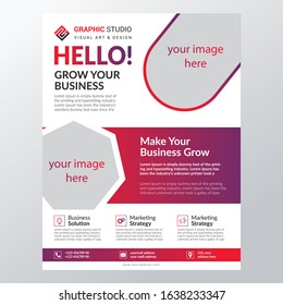 Corporate identity print template set: brochure, flyer, tri fold, business card, banner, roll up, letterhead, envelope, CD/DVD cover. Branding design. Business stationery mock-up collection.