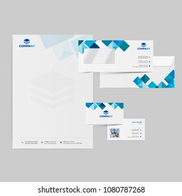 Corporate Identity. Professional Business Branding Kit including Letter Head, Web Banner or Header, Notepad and other objects.