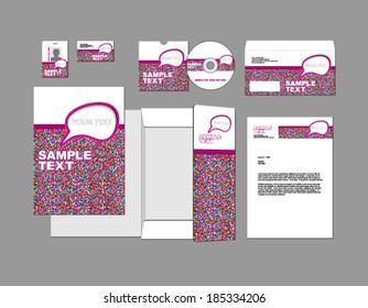 conjunto de identidades corporativas
