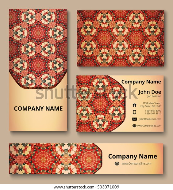 Corporate Identity Set Business Card Banner Stock Vector Royalty