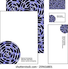 Corporate identity set for business - Vector Illustration
