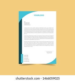 Corporate identity set or kit for your business. Letterhead templates. Vector format, editable, place for text