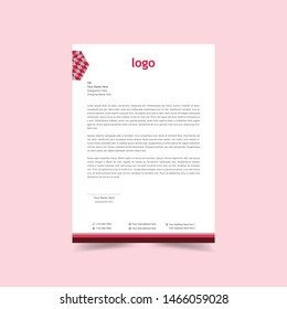Corporate identity set or kit for your business. Letterhead templates. Vector format, editable, place for text