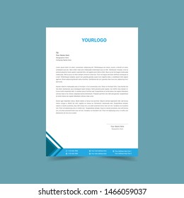 Corporate identity set or kit for your business. Letterhead templates. Vector format, editable, place for text