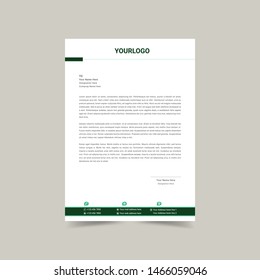 Corporate identity set or kit for your business. Letterhead templates. Vector format, editable, place for text