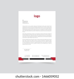 Corporate identity set or kit for your business. Letterhead templates. Vector format, editable, place for text