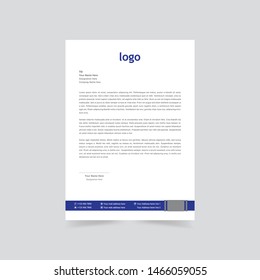 Corporate identity set or kit for your business. Letterhead templates. Vector format, editable, place for text