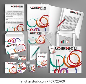 Corporate Identity set with spots.