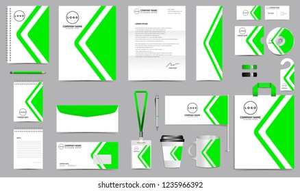 Corporate Identity Set. Stationery Template Design Kit. Branding Template Editable Brand Identity pack with abstract background for Business Company and Finance Vector eps 10 