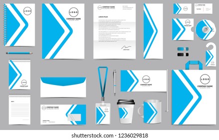 Corporate Identity Set. Stationery Template Design Kit. Branding Template Editable Brand Identity pack with abstract background for Business Company and Finance Vector eps 10 