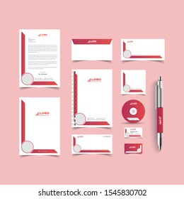 Corporate Identity Set. Stationery Template Design Kit. Branding Template Editable Brand Identity pack with abstract halftone effect background for Business Company and Finance Vector