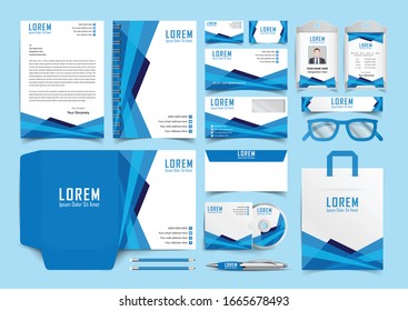 Corporate Identity Set. Stationery Template Design Kit. Branding Template Editable Brand Identity pack with abstract halftone effect background for Business Company and Finance Vector
