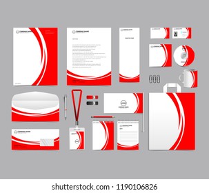 Corporate identity set template design. blank template editable with logo abstract texture with white color background. vector company Business Stationery branding mockup eps 10