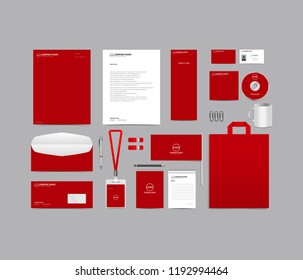 Corporate identity set template design. Stationery Branding blank template editable with logo abstract texture with white color background. vector company Business mockup eps 10
