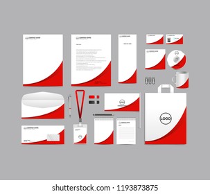 Corporate identity set template design. Stationery Branding blank template editable with logo abstract texture with white color background. vector company Business mockup eps 10