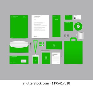 Corporate identity set template design. Stationery Branding blank template editable with logo abstract texture with white color background. vector company Business mockup eps 10