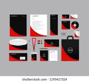 Corporate identity set template design. Stationery Branding blank template editable with logo abstract texture with white color background. vector company Business mockup eps 10