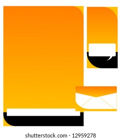 Corporate identity set vector illustration