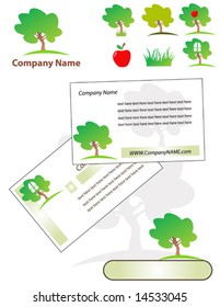 Corporate identity set vector illustration