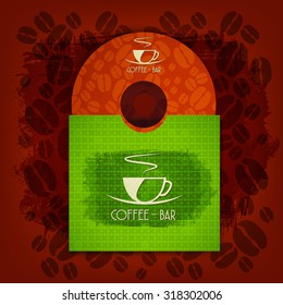 corporate identity sheet menu Restaurant Background coffee beans