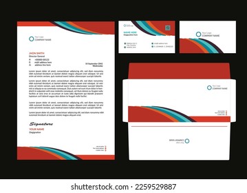 corporate identity, stationary design template
