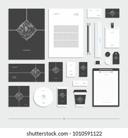 Corporate identity, stationery set.