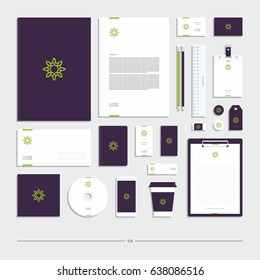 Corporate identity, stationery set.