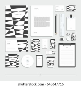 Corporate identity, stationery set.