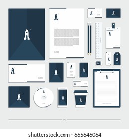 Corporate identity, stationery set.