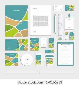Corporate identity, stationery set.