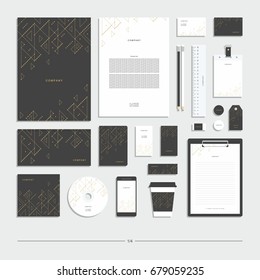Corporate identity, stationery set.