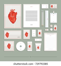 Corporate identity, stationery set.