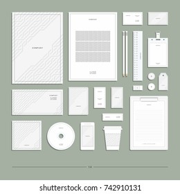 Corporate identity, stationery set.
