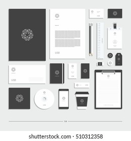 Corporate identity, stationery set, sign, symbol.