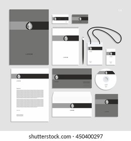 Corporate identity - Stationery set â?? Template - Design - Sign - Symbol - Oil drop.