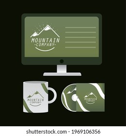 corporate identity technology and cup