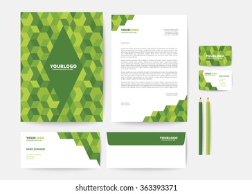 Corporate Identity Template Stock Vector (Royalty Free) 363393371 ...