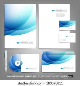 Corporate identity template for business artworks.  Vector Illustration