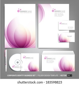 Corporate identity template for business artworks.  Vector Illustration