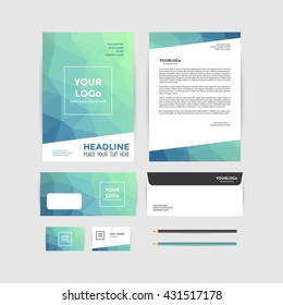 Corporate Identity Template Business Stationery Stock Vector (Royalty ...